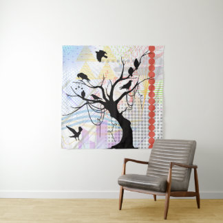 Bird of a Feather Be Unique Together Tapestry