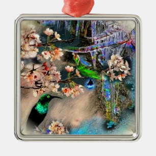 Bird of Equinox Metal Ornament