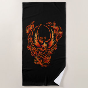 Bird Of Fire Beach Towel