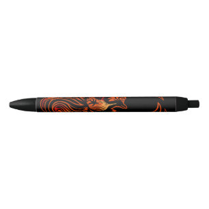 Bird Of Fire Black Ink Pen