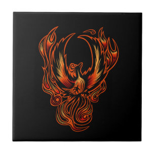 Bird Of Fire Ceramic Tile