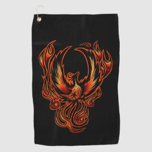 Bird Of Fire Golf Towel