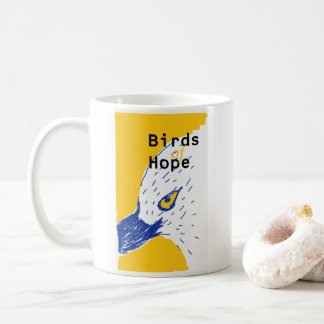 bird of hope_blue bill coffee mug