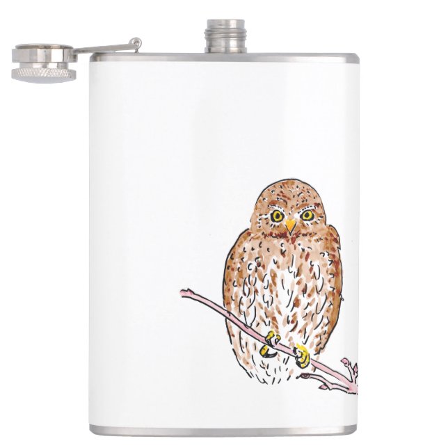 bird of hope_owl hip flask (Opened)