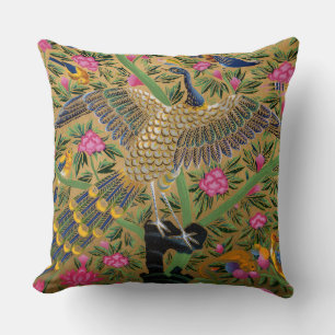 Bird of Life Throw Pillow