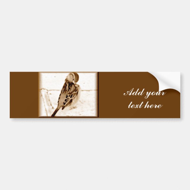 Bird of love_ bumper sticker (Front)