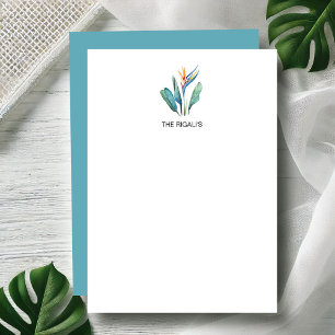 Bird of Paradis Note Cards With Envelopes Tropical