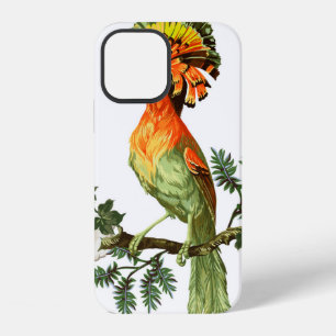 Bird of Paradise and exotic flowers on a white bac iPhone 12 Case