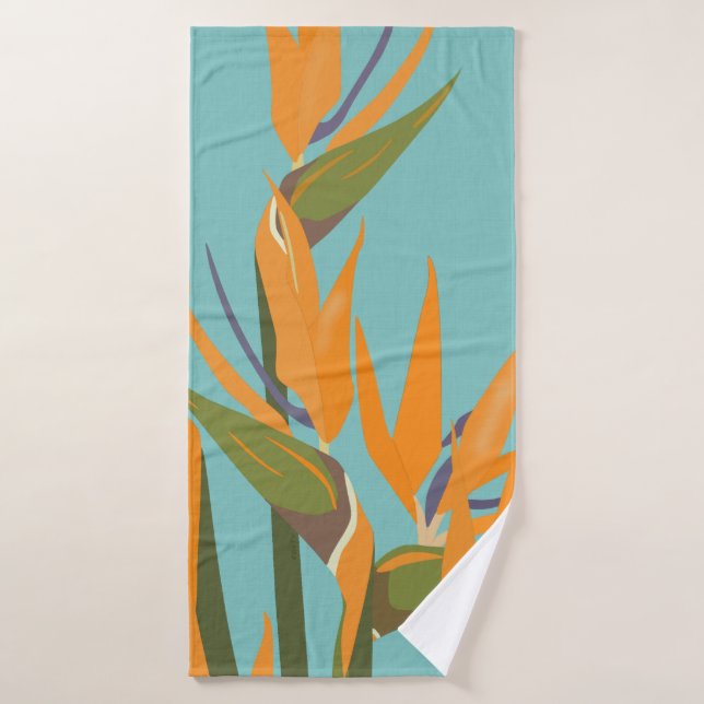 Bird of Paradise Bath Towel (Bath Towel)