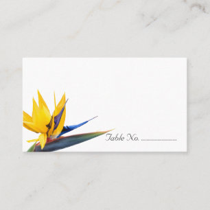Bird of Paradise Blank Wedding Escort Cards