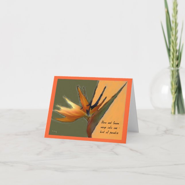 Bird of Paradise Card (Front)