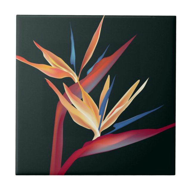 Bird of Paradise Ceramic Tile (Front)