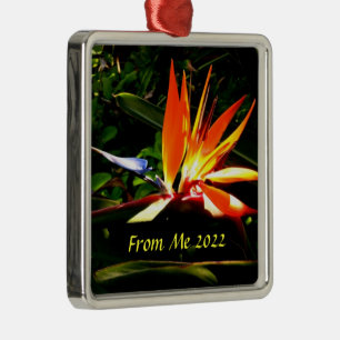 Bird of Paradise Christmas Holiday Ornament  