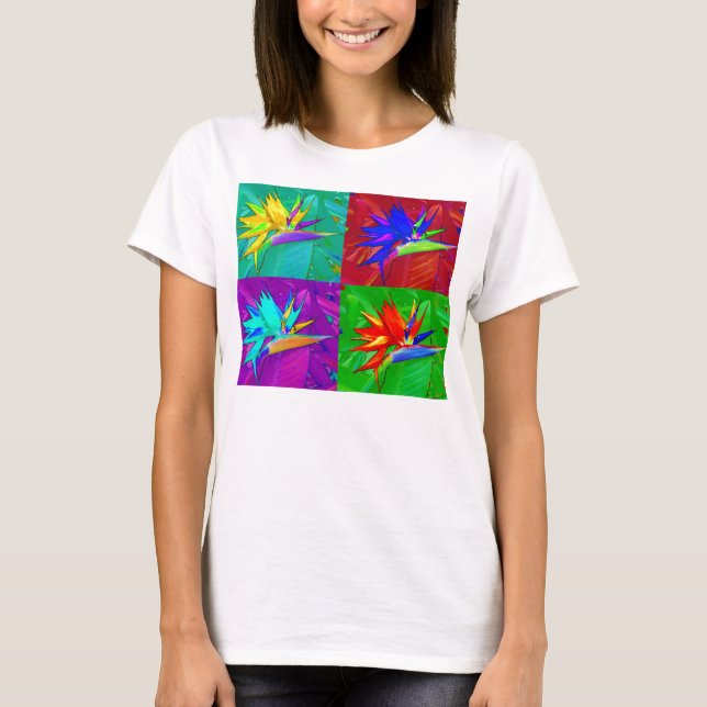 Bird of Paradise collage T-Shirt (Front)