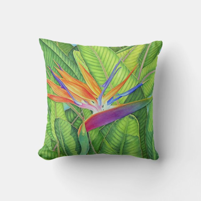 Bird of Paradise Cushion (Front)