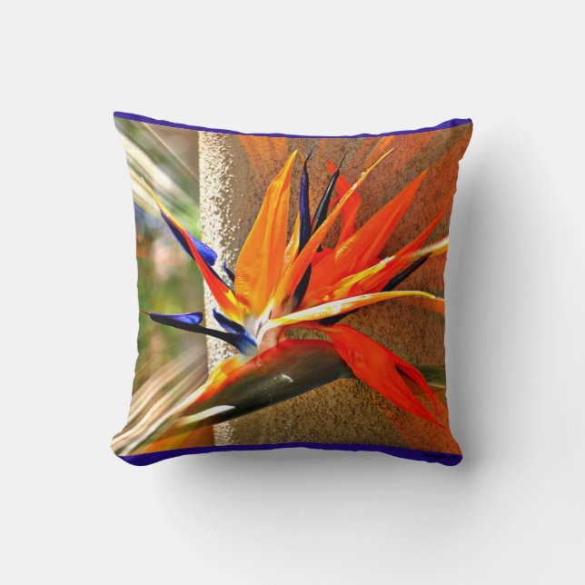 Bird of Paradise Custom Pillow (Front)