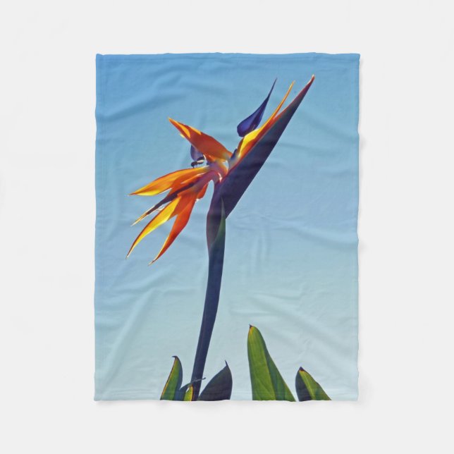 Bird of Paradise Fleece Blanket (Front)