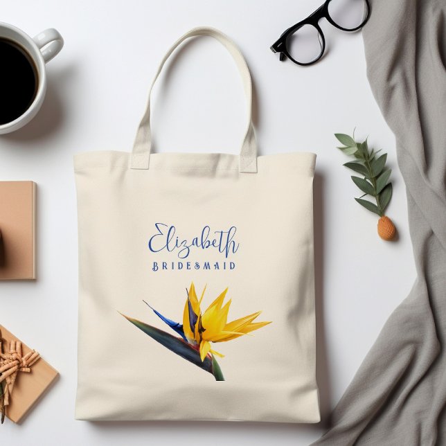 Bird-of-paradise Flower Bridesmaid Gift Tote Bag (Creator Uploaded)