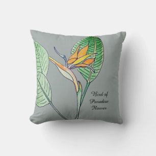 Bird of Paradise Flower Cushion