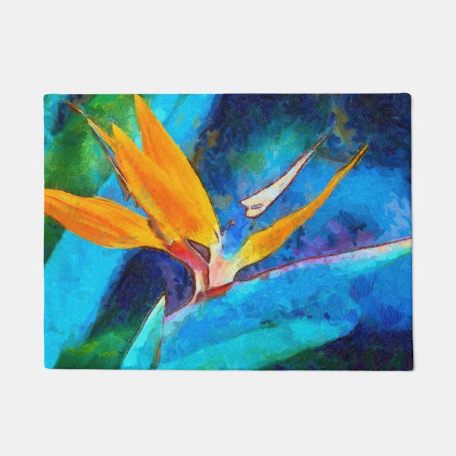 bird of paradise flower doormat (Front)