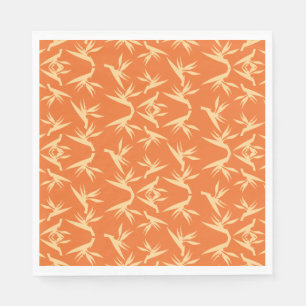 Bird of Paradise Flower Fabric Print Napkin