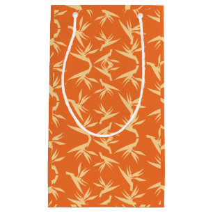 Bird of Paradise Flower Fabric Print Small Gift Bag