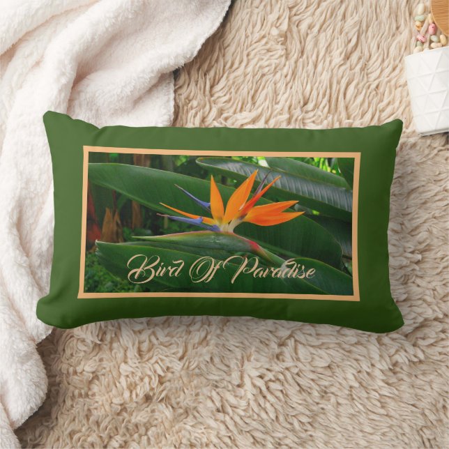 Bird Of Paradise Flower Lumbar Pillow (Blanket)