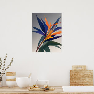 Bird of Paradise Flower Poster