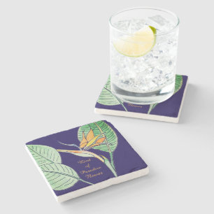 Bird of Paradise Flower Stone Coaster