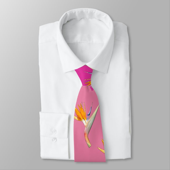 Bird Of Paradise Flower Tie (Tied)