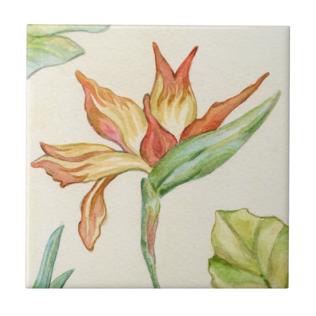 Bird of Paradise Flower Tile (Front)