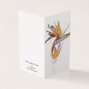 Bird Of Paradise Folded Card