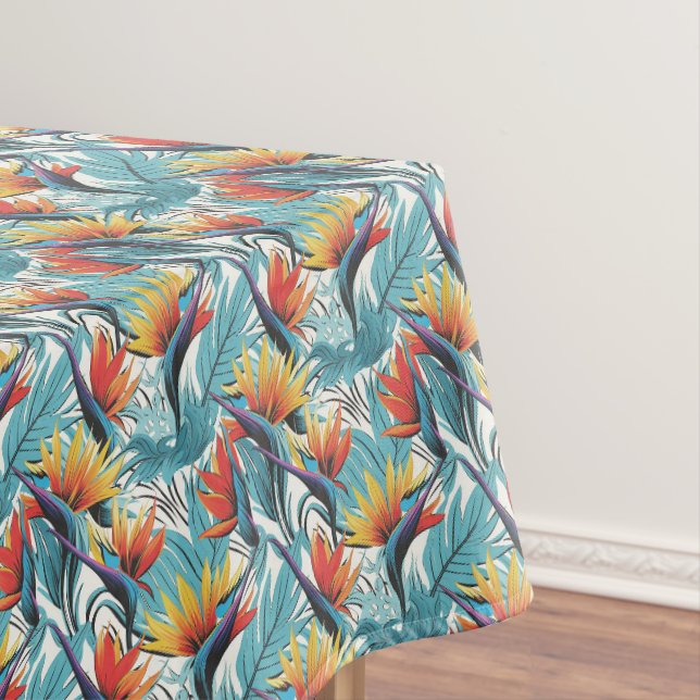 Bird of Paradise Garden Tablecloth (In Situ)