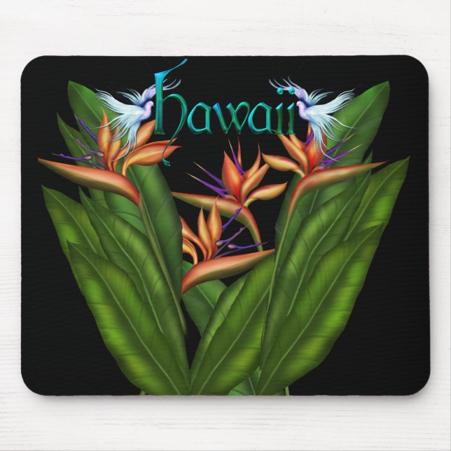 Bird of Paradise Hawaii Mousepad (Front)