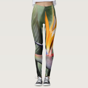 Bird of Paradise Leggings - Unique Flower Fashion