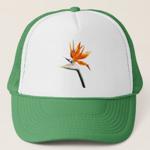 Bird of Paradise Orange Tropical Flower Trucker Hat