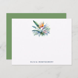 Bird of Paradise Plant Tropical Personal Card