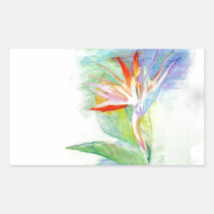 Bird of Paradise Rectangular Sticker