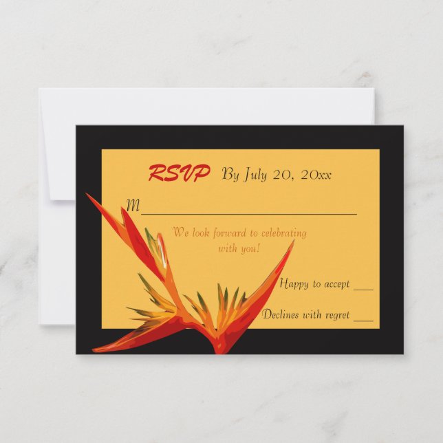Bird of Paradise Response Card (Front)