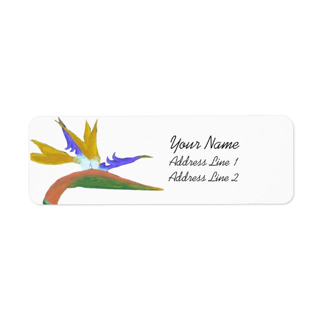 Bird Of Paradise Return Address Label (Front)