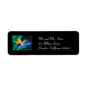 Bird of Paradise Return Address Lable Return Address Label