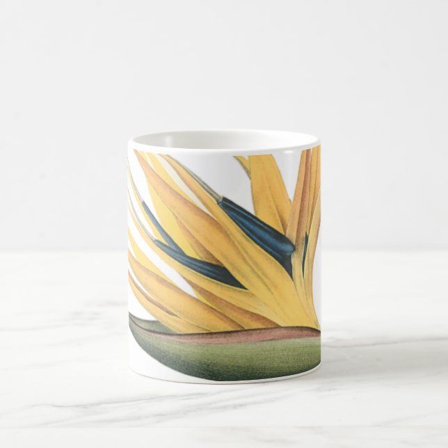 bird-of-paradise(Strelitzia reginae) by Redouté Coffee Mug (Center)