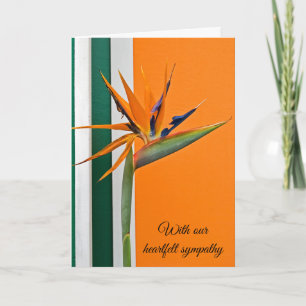 Bird Of Paradise Sympathy Card