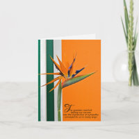 Bird of Paradise Sympathy Thank You