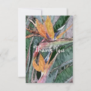 Bird of Paradise Thank You Card