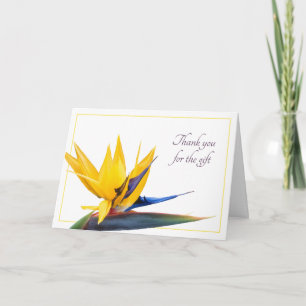Bird-of-paradise Thank You Wedding or Event Cards