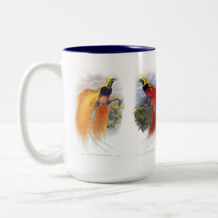 Bird of paradise Two-Tone coffee mug
