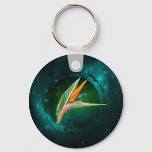 bird of paradise universe  key ring