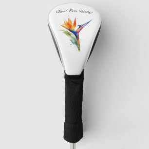 Bird of Paradise Watercolor, custom Golf Head Cover