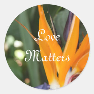 Bird of Paradise Wedding envelope seals